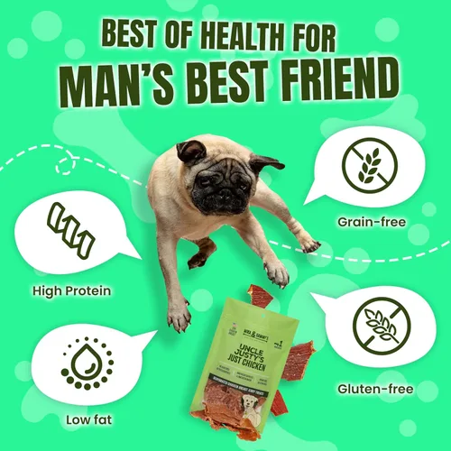 Vista 7 de Golosinas gourmet de pollo para perros, naturales, nutritivas y sabrosas, hechas solo en Estados Unidos, pollo sin jaulas, sin aditivos