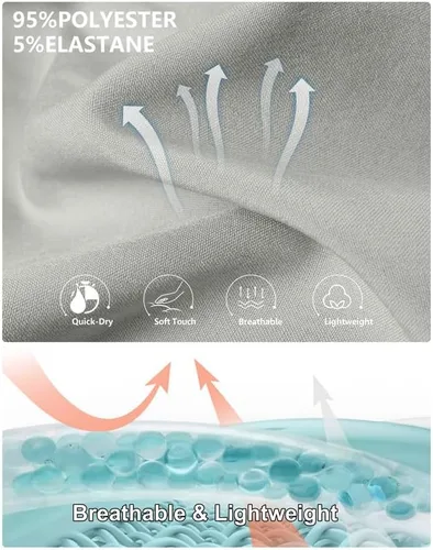 Vista 5 de Pudolla Pantalones cortos de entrenamiento para hombre con 3 bolsillos con cremallera, ligeros de 7 pulgadas, pantalones cortos de gimnasio