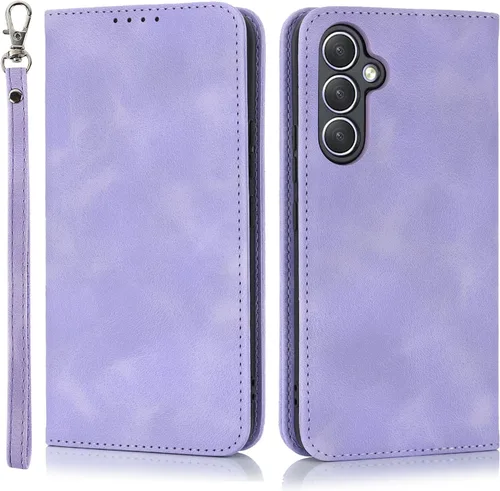 Vista 8 de Havaya Para Samsung Galaxy A54 5G Wallet Funda De Teléfono, Cubierta Magnética Con Titular De La Tarjeta Y Soporte - Verde Oscuro