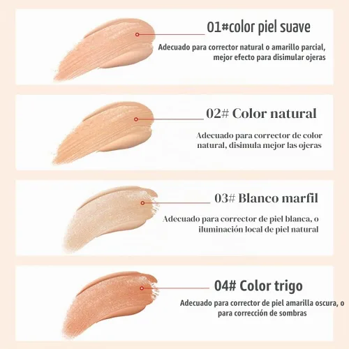 Vista 7 de AKARY Lápiz corrector facial de doble cara 2 en 1, corrector de cejas de doble cara, lápiz iluminador de cejas, corrector profesional impermeable #1