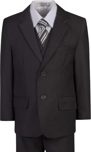 Vista 5 de Lito Boys Husky - Traje clásico de 6 botones con corbata y bolsillo cuadrado