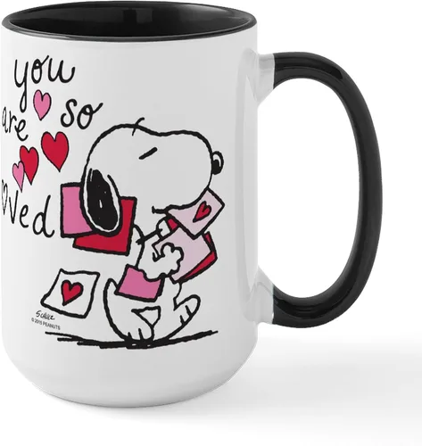Vista 143 de CafePress SNOOPY Joe Cool - Taza de café de cerámica (15.0 fl oz)
