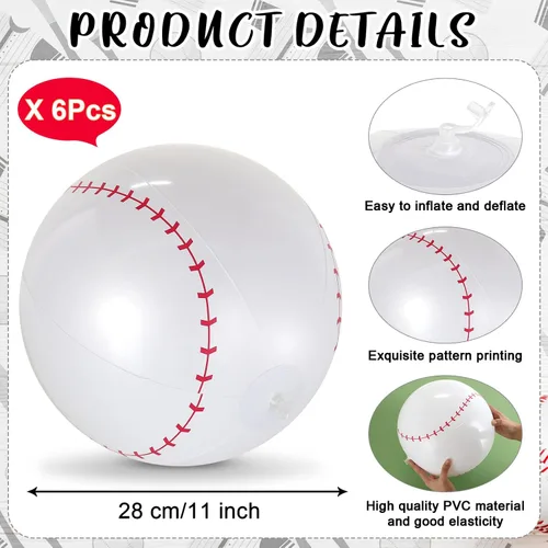 Vista 2 de 6 pelotas de fútbol inflables gigantes, pelotas de fútbol inflables de 16 pulgadas, pelotas de playa de verano, accesorios de juegos deportivos