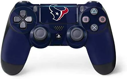 Vista 2 de NFL Houston Texans Skin para mando de PS4 Pro/Slim – Houston Texans blanco y negro