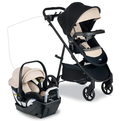 Vista 14 de Britax Brook+ cochecito de bebé modular, ultra ligero para bebés y niños pequeños con inserto SafeWash y 4 formas de pasear, ónix gris Ónix grafito