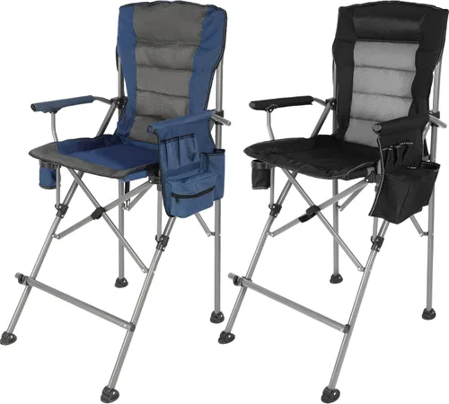 Vista 16 de Sillas plegables extra altas Stonehomy para adultos 330lbs, sillas director plegables de altura de barra portátiles para acampar al aire libre