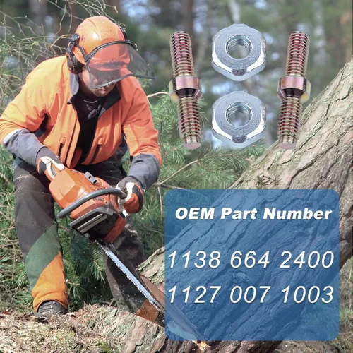 Vista 5 de Kit de tuerca de barra tensora de cadena para motosierra Stihl 066 MS660 MS 660 Reemplazar 1138 664 2400, 1127 007 1003