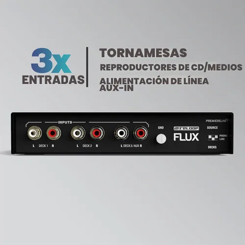 Vista 8 de Reloop FLUX 6x6 IN/OUT USB-C DVS Interfaz para Serato DJ Pro