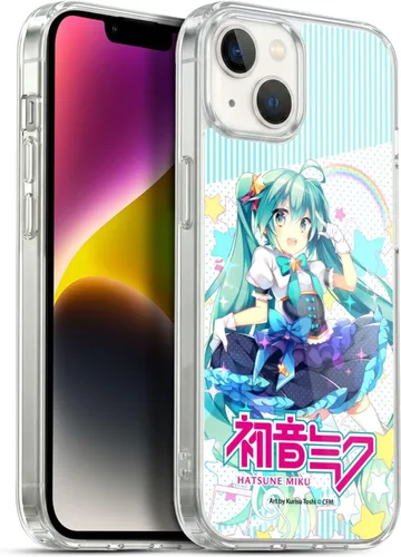 Vista 207 de Head Case Designs Licencia Oficial Hatsune Miku Gráficos Lindos Carcasa de Gel [Protección de Grado Militar] Compatible con Apple iPhone 7