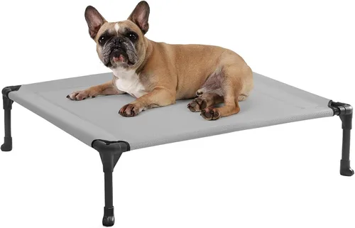 Vista 19 de Veehoo Cama elevada para perros medianos, para exteriores, cama elevada y refrescante para perros, cama para mascotas con malla transpirable, patas