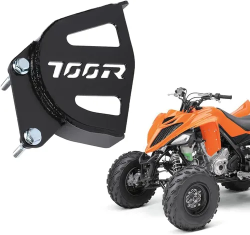 Vista 9 de CHEDA Protector de cubierta de piñón de guía de cadena compatible con Yamaha Raptor 700 R 2006-2020 Guía de ahorro de cadena de acero negro