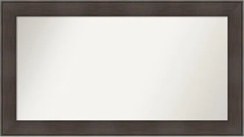 Vista 120 de Amanti Art Espejo personalizado, espejo de baño de veta de madera rústica William, espejo de pared o espejo de tocador de baño sobre el fregadero