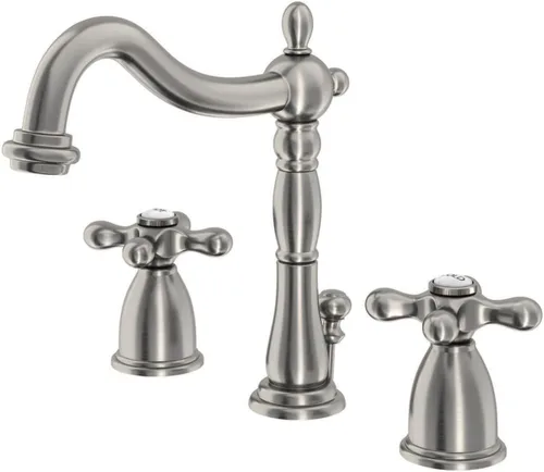 Vista 8 de Kingston Brass KB197 llave de baño amplia Heritage, KB1972AX Latón pulido