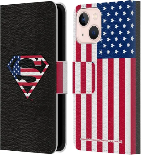 Vista 15 de Head Case Designs Funda de piel con licencia oficial de Superman DC Comics con logotipos negros y rojos compatible con Apple iPhone 11