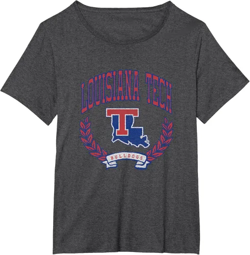 Vista 7 de Louisiana Tech Bulldogs Varsity Logo - Camiseta con licencia oficial, Negro