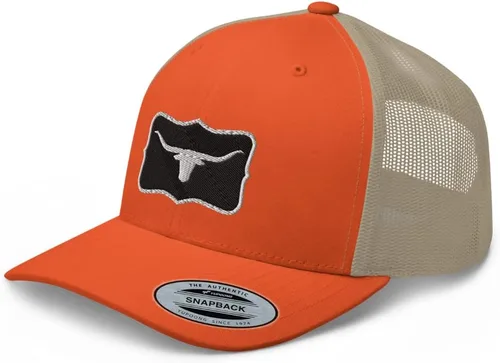 Vista 11 de Amarillo Western Rodeo Trucker Hat Cowboy Mid Crown Curved Bill Ranch Cap