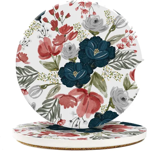 Vista 11 de Posavasos para automóvil, diseño de mariposas y estrellas de fuegos artificiales, para portavasos de automóvil, universal, antideslizante
