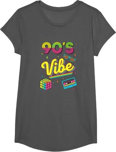Vista 33 de 90s Nostalgia Retro Apparel - 90'S Vibe Retro T-Shirt Negro