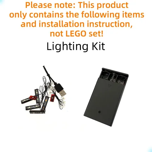 Vista 3 de GEAMENT Kit de luces LED compatible con Lego The Batman – Batmobile – Juego de iluminación para modelo Technic 42127 (modelo no incluido)