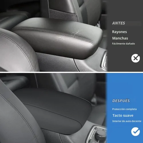 Vista 3 de INTGET Funda para reposabrazos de consola central de automóvil para Jeep Grand Cherokee 2011-2020 2021, accesorios para reposabrazos, almohadilla