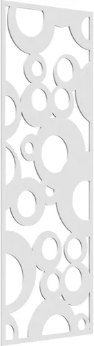 Vista 196 de 9 3/8"W x 24 3/8"H x 1/4"T Farwell Decorativos Paneles de Pared de Madera Calado, Hickory