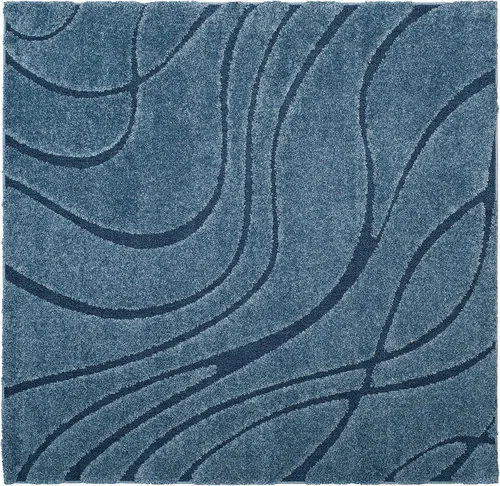 Vista 80 de Safavieh Florida Shag Collection - Alfombra de área de 2 x 3 pies, color crema/beige, diseño geométrico, felpa de 1.2 pulgadas de grosor, ideal