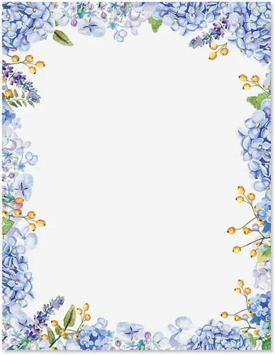 Vista 7 de Current Papel de Carta con Marco de Playa - Papeles de Papelería de Primavera con Borde Decorativo de Playa, Vacaciones Imprimibles, Bodas