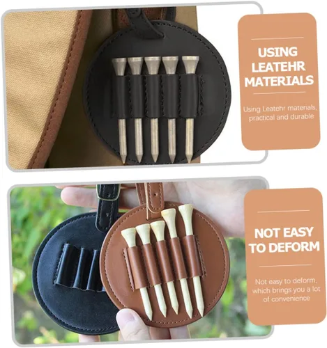 Vista 3 de INOOMP 4pcs Tee Holder Golf Llavero Golf Tee Carrier para Organizador Portátil Reutilizable Carrier