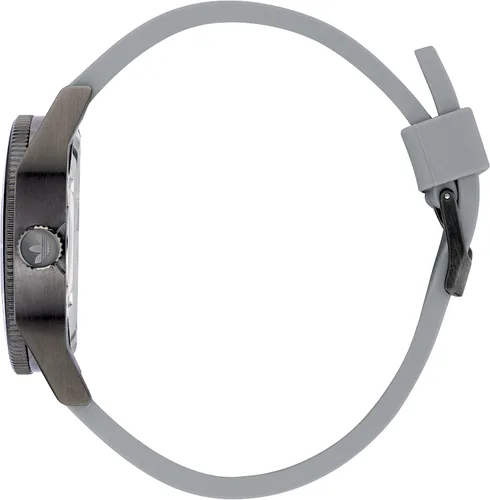 Vista 3 de Adidas Reloj unisex con correa de silicona gris (modelo AOFH220032I)