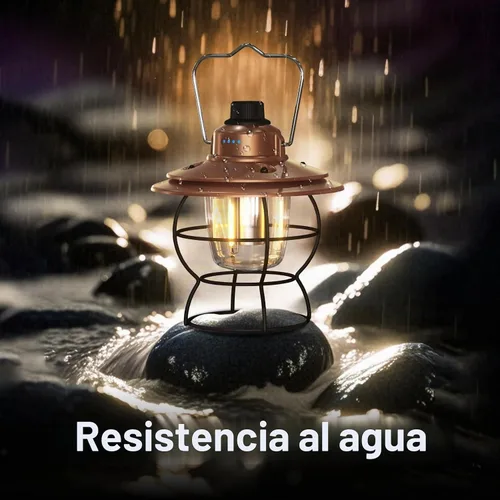 Vista 5 de Linterna de camping LED recargable, cobre