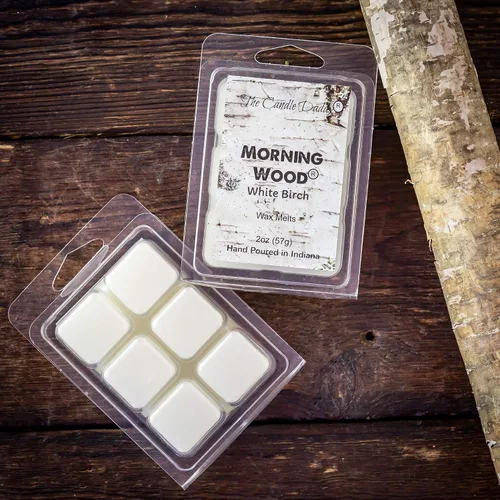Vista 3 de Morning Wood - Divertida cera perfumada de abedul blanco, 2 onzas, 6 cubos, 1 paquete