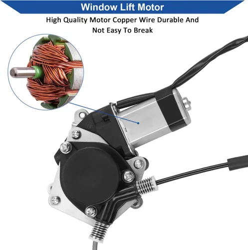 Vista 9 de Obaee 751-712 Regulador de ventanilla eléctrica trasera izquierda del lado del conductor con motor compatible con Ford Escape 2008-2012, Mercury