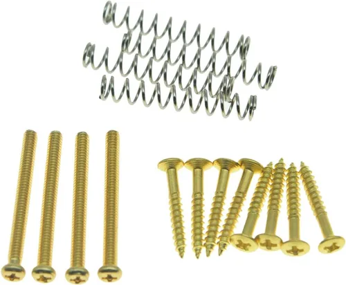 Vista 6 de KAISH Tornillos de altura para pastilla Humbucker americana, anillo de pastilla, tornillos de montaje para marco de contorno, muelles para pastillas