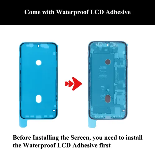 Vista 6 de Para iPhone 11 Auricular Reemplazo de altavoz y auricular Pieza de oído Sensor de luz de proximidad Cable flexible con herramientas de reparación