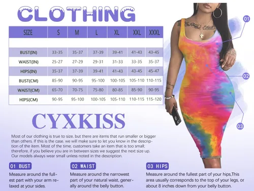 Vista 2 de CYXKISS Vestidos midi ajustados para mujer, con estampado de tirantes delgados, sin espalda, sexy, para citas, fiestas nocturnas, discotecas