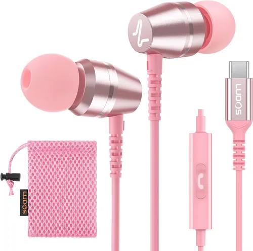 Vista 22 de LUDOS OMNITONE Auriculares con cable in-ear, 5 años de garantía, auriculares con micrófono, conector de 3.5 mm, auriculares con cable