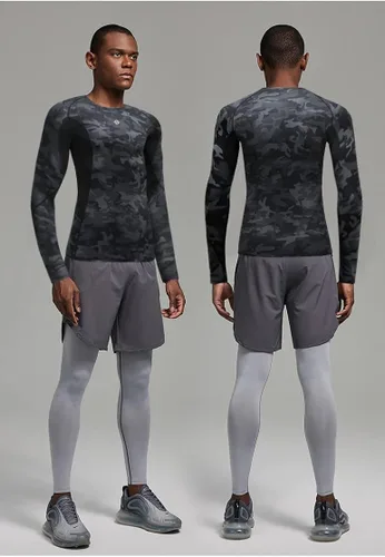 Vista 2 de Milin Naco ropa interior de manga larga fresca seca con compresión para hombre paquete de 3