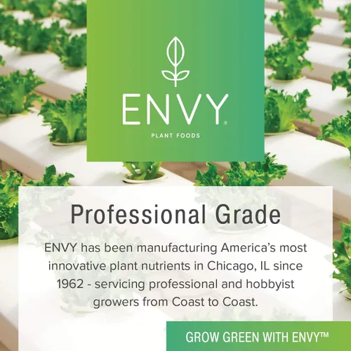 Vista 4 de ENVY Parte A (6-0-5) y B (1-5-6) - Nutrientes base de dos partes para hierbas, verduras y frutas - Fertilizante para hidro, suelo y fibra de coco