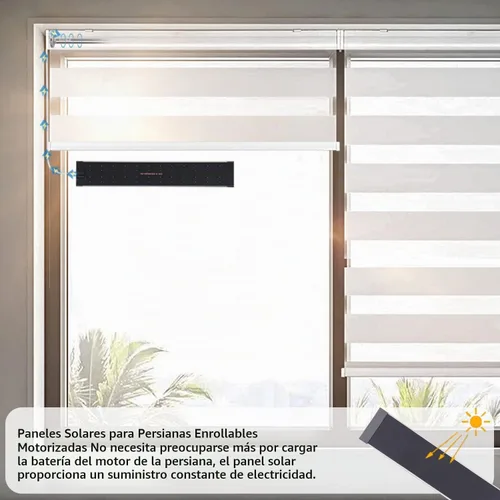 Vista 3 de Panel solar USB - Cargador de panel solar pequeño 5 V 5.5 W con monocristalino de alto rendimiento para persianas motorizadas, ventanas, timbre