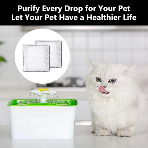 Vista 7 de Filtros de carbono de repuesto, filtros de agua para mascotas, filtros de fuente compatibles con Catit Mini Flower Fountain, paquete de 6 filtros