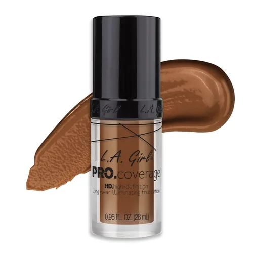 Vista 29 de Base de maquillaje líquida L.A. Girl Pro Coverage, Beige