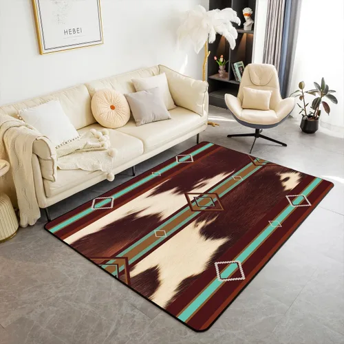 Vista 9 de jejeloiu Juego de alfombras de sala de estar, decoración de cine y noche, juego de alfombras de área de 3 x 5 con palomitas de maíz para interiores