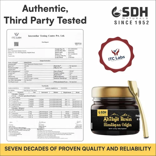 Vista 6 de Resina Shilajit pura del Himalaya (500 mg) purificada con Triphala ayuda a apoyar la energía, la inmunidad y el enfoque tanto para hombres como