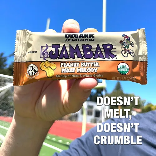 Vista 5 de JAMBAR Organic Artisan Energy Bar (Malt Nut Melody - 12 unidades)