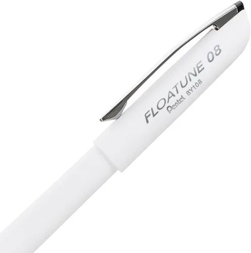 Vista 4 de Pentel Floatune - Bolígrafo de punta redonda sin saltos, línea media de 0.031 in, tinta negra, paquete de 2