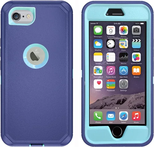 Vista 3 de Asuwish Funda de teléfono para iPhone 6/6s/7/8, híbrida, resistente, a prueba de golpes, dura protección, a prueba de caídas, accesorios móviles