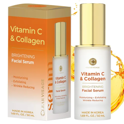 Vista 8 de Suero facial de colágeno y vitamina E, probado por dermatólogos, antienvejecimiento, cuidado de la piel coreano, hidrata, reafirma y suaviza