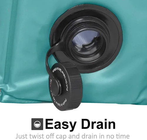 Vista 4 de KUNDU Redonda (32 pulgadas de diámetro x 8 pulgadas de profundidad) PVC resistente al aire libre para mascotas y niños piscina / bañera - portátil
