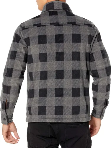 Vista 2 de Tienda Essentials Men's Long-Sleeve Polar Fleece Shirt Jacket