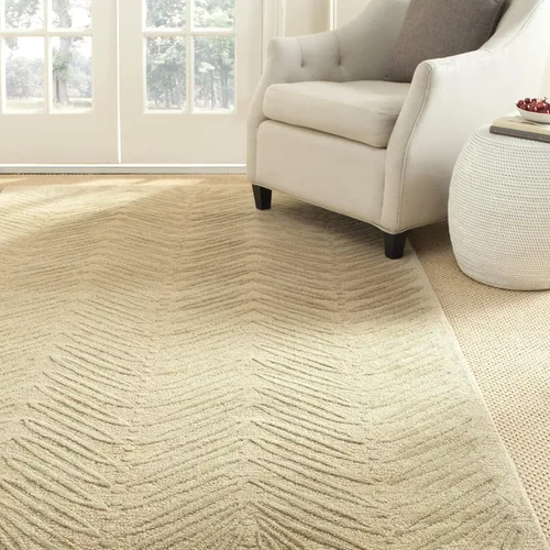 Vista 19 de Martha Stewart x SAFAVIEH - Colección de alfombras de área, alfombra de 2 pies 3 pulgadas x 10 pies, gamuza beige, lana y viscosa hecha a mano